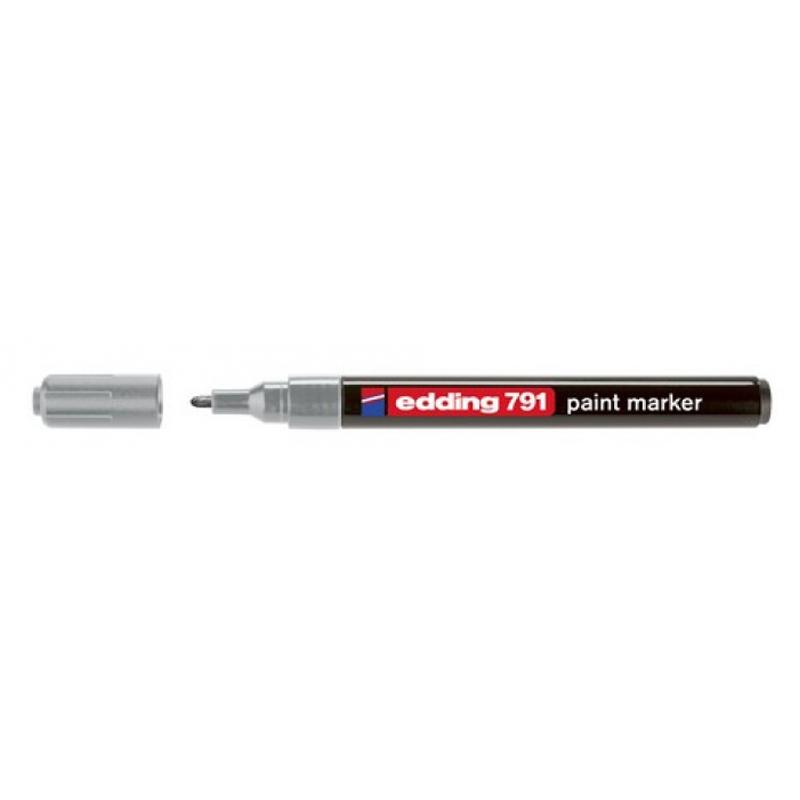Маркер edding Paint e-791/13, 1-2 мм круглий срібний